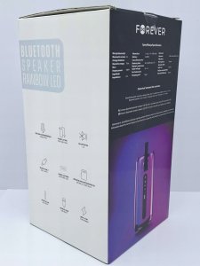 Głośnik Forever Głośnik bluetooth rainbow LED FBS-136 4