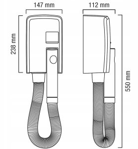 Suszarka Valera SUSZARKA DO WŁOSÓW VALERA HOTELLO 1200W MATOWA CZARNA 4