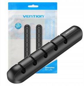 Organizer Vention 5-portowy organizer kabli Vention 2 szt. czarny 2