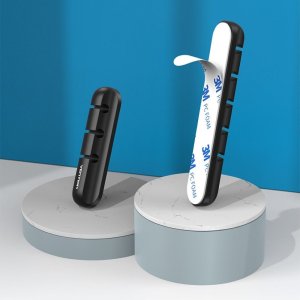 Organizer Vention 5-portowy organizer kabli Vention 2 szt. czarny 5