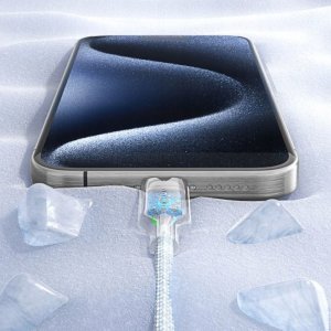 Kabel USB Vention Kabel USB-C do USB-C Vention w oplocie 3A 480Mbps 60W PD 1m czarny 4