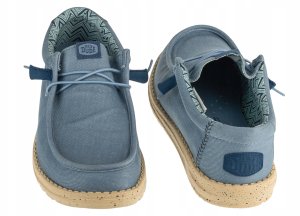 HEY DUDE Hey Dude Wally Stretch Canvas 40700-5DD Blue 47 5