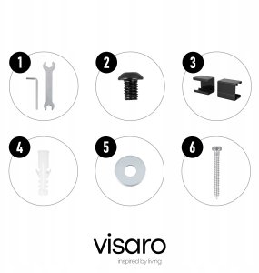 Grape Visaro WMA75 Full Motion TV Wall Mount for 43"-75" TVs, Black 5