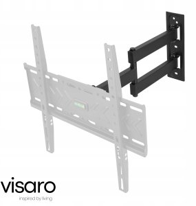 Grape Visaro WMA75 Full Motion TV Wall Mount for 43"-75" TVs, Black 8
