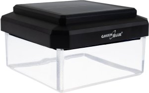 GreenBlue Lampa solarna LED na słupek GreenBlue, 100x100mm, daszek kopertowy, 3200K, GB128 WW 2