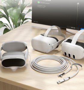 Eaton Kabel 2w1 Na Usb-c Usb-a Do Transmisji 5m 5gbps Do Meta Quest 3 2 Pro Pico4 / C100 7