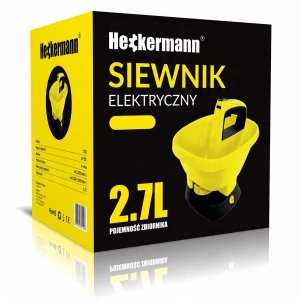 Heckermann SIEWNIK AUTOMATYCZNY ELEKTRYCZNY ROZSIEWACZ NASION NAWOZU SOLI 2,7L 5