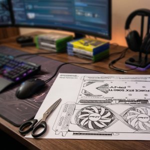 Karta graficzna PNY GeForce RTX 5060 Ti Overclocked Dual Fan 16GB GDDR7 DLSS4 (VCG5060T16DFXPB1-O) 2