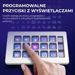 Ajazz Kontroler do streamingu Ajazz AKP153E USB White 7