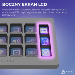 Ajazz Kontroler do streamingu Ajazz AKP153E USB White 9