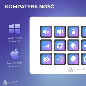 Ajazz Kontroler do streamingu Ajazz AKP153E USB White 14