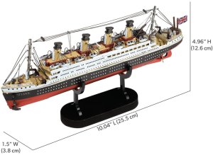 Piececool Piececool Puzzle Metalowe Model 3D - Statek Titanic 7