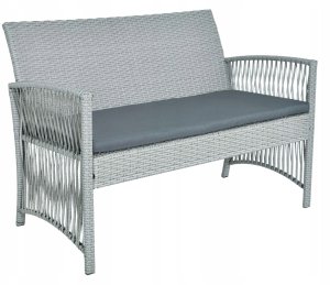 Bauerkraft ZESTAW MEBLI OGRODOWYCH Z TECHNORATTANU RATTAN SOFA FOTELE STOLIK NA OGRÓD 2