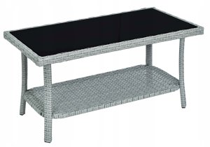 Bauerkraft ZESTAW MEBLI OGRODOWYCH Z TECHNORATTANU RATTAN SOFA FOTELE STOLIK NA OGRÓD 3