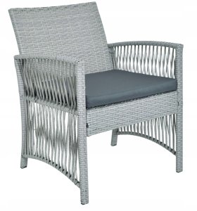 Bauerkraft ZESTAW MEBLI OGRODOWYCH Z TECHNORATTANU RATTAN SOFA FOTELE STOLIK NA OGRÓD 4