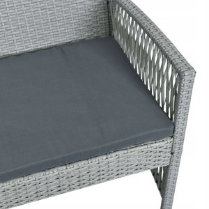 Bauerkraft ZESTAW MEBLI OGRODOWYCH Z TECHNORATTANU RATTAN SOFA FOTELE STOLIK NA OGRÓD 5