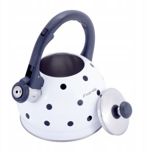Kamille Czajnik ze stali nierdzewnej z gwizdkiem 2 0 L (biała) 1070 WH 1070 WH (5903148927572) 2