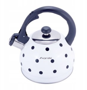 Kamille Czajnik ze stali nierdzewnej z gwizdkiem 2 0 L (biała) 1070 WH 1070 WH (5903148927572) 3