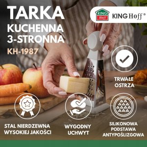 KingHoff tarka 3-stronna wysokość 15.8 cm Kinghoff KH 1987 KH 1987 (5908287219878) 10