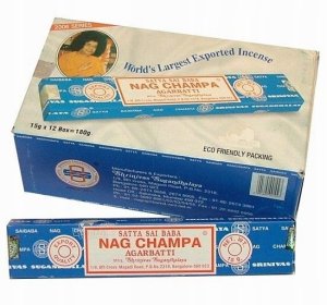 Satya Kadzidełki 15 g 12 patyczki Sai Baba Nagchampa 20 x 1 x 1 cm SATYA 8904245400477 (8904245400477) 8