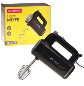Mikser Kamille Ręczny mikser 150W (5 prędkości) czarny 6757 KAMILLE 6757 (5904734062790) 3