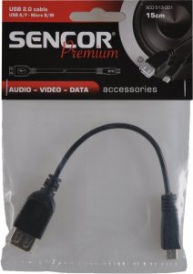 Kabel USB Sencor usb b micro / usb a gniazdo SCO 513 001 (8590669130726) 3