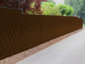 Cavatorta TAŚMA OGRODZENIOWA KOLOR BRĄZOWY 19cmx50m +UV OSŁONA NA OGRODZENIA PANELOWE 3