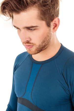 Brugi Koszulka męska 4RAT NWZ niebiesko-grafitowa r. M 6