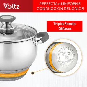 Maku Katls Voltz OV51210N22 22 cm/4 6 l szare uchwyty stal nierdzewna 5V1210N22G (3800237040841) 2