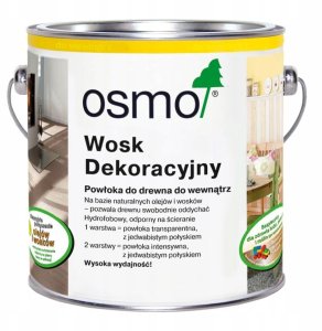 Osmo OSMO WOSK DEKORACYJNY INTENSYWNY DO DREWNA 3186 MATOWA BIEL 2.5L 3