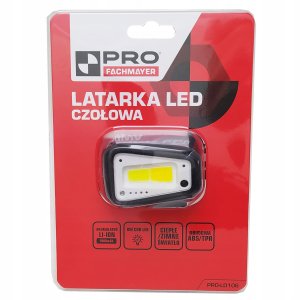 Latarka PRO Pro Latarka Czołowa z czujnikiem ruchu 660lm 8W 7