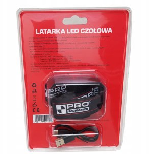 Latarka PRO Pro Latarka Czołowa z czujnikiem ruchu 660lm 8W 8