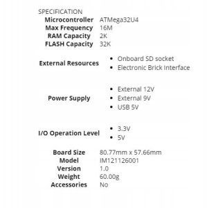 Rosfix MBOARD Płytka kompatybilna z Arduino Leonardo 6