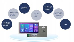 Lovato Electric LCD 4.3" 800x480 pojemnościowy panel obudowa RS485 głośnik DWIN HMI 2