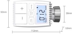 RTX Głowica Termostatyczna Termostat Tuya Zigbee TV01 5