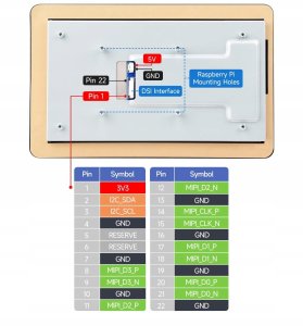Dahua Technology Wyświetlacz 7" IPS 720x1280 interfejs DSI Pojemnościowy Panel dotykowy 6