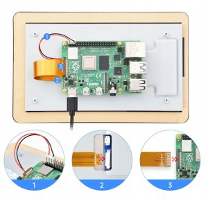 Dahua Technology Wyświetlacz 7" IPS 720x1280 interfejs DSI Pojemnościowy Panel dotykowy 8