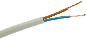 Przewód TreQ Przewód OMY 2x1 okrągły, biały, linka Elektrokabel OMY 2x1mm2 100m 11