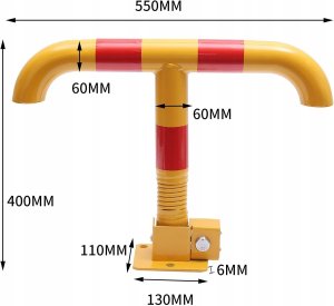 Cavatorta Blokada Parkingowa Miejsca Parkingowego na SPRĘŻYNIE Składana Słupek Klucz 15