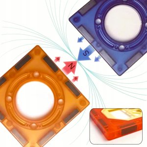 Kontext Klocki Magnetyczne Konstrukcyjne Tor Kulkowy 91 Elementów Kulodrom Zestaw 4