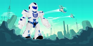 Anek Sterowany Robot Interaktywny Pilot RC Śpiewa Tańczy Świeci do Programowania 7