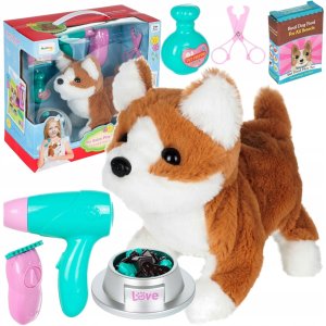 Anek Piesek Interaktywny PIES Chodzi Szczeka Akcesoria PSI FRYZJER salon SPA 3