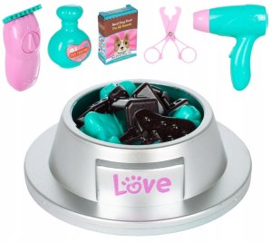 Anek Piesek Interaktywny PIES Chodzi Szczeka Akcesoria PSI FRYZJER salon SPA 5