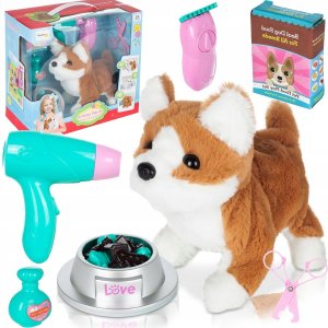 Anek Piesek Interaktywny PIES Chodzi Szczeka Akcesoria PSI FRYZJER salon SPA 9