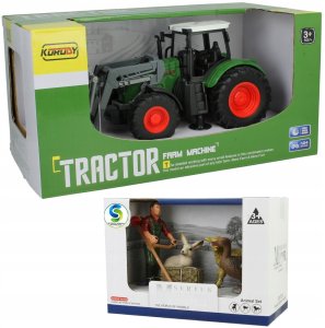 Skleplolki CIĄGNIK TRAKTOR DLA DZIECI ZABAWKA Ruchome elementy Farma Zwierząt Figurki 7