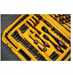 Zestaw narzędzi Hedootools Zestaw kluczy nasadowych DeWalt z czarnego chromu 184 el. DWMT45184-1 + walizka 5