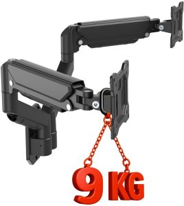 VETOUSON Gazowy Uchwyt ścienny na dwa Monitory TV Telewizory 13-32 cale VX-049 Uniwersalny 2