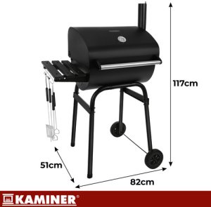 Kaminer Grill ogrodowy z pokryw 82x51x117cm Kaminer 4