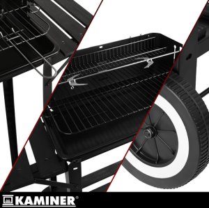 Kaminer Grill ogrodowy z pokrywą 93x41x86cm 11