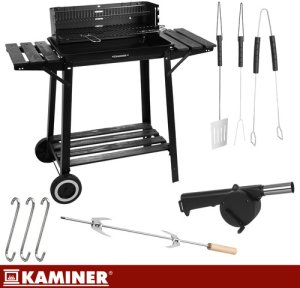 Kaminer Grill ogrodowy z pokrywą 93x41x86cm 13
